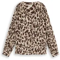 Tom Tailor Chemisier beige / marron / noisette