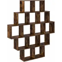 vidaXL Étagère Murale Chêne fumé 120 x 20 x 136 cm Bois d'ingénierie