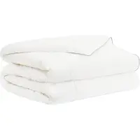 vidaXL Couverture de lit TRIER 220x260 cm, idéale pour l'été, 140 GSM, blanche, hypoallergénique