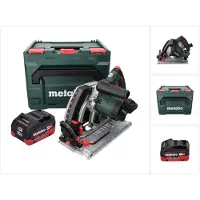 Metabo KT 18 LTX 66 BL Scie circulaire de plongée sans fil 18 V 165 mm + 1x Batterie 10,0 Ah + Coffret metaBOX - sans chargeur