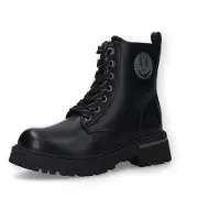 Dockers par Gerli : Chaussures pour filles, bottines à lacets, couleur noire, style décontracté