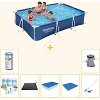 Bestway Steel Pro, piscine rectangulaire - 300x201x66 cm - 8 pièces - Modèle S22259