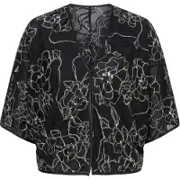 Ulla Popken Chemisier noir / blanc
