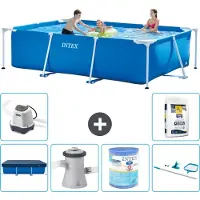 Intex Piscine rectangulaire hors sol - 300x200x75 cm - Composée de 7 pièces - Modèle S30172