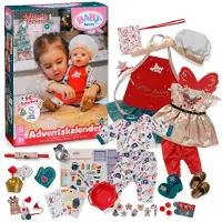 Baby Born Calendrier de l'Avent 43cm, Ensemble de vêtements pour poupées, 3 ans/années