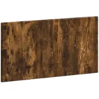 vidaXL Tête de lit murale BREDA, bois imitation chêne fumé