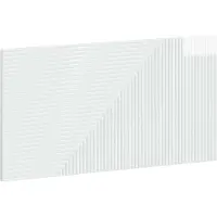 vidaXL Tête de lit murale HAARLEM, blanc brillant, panneau de particules