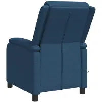 vidaXL Fauteuil de relaxation massant, bleu, revêtement en tissu, marque