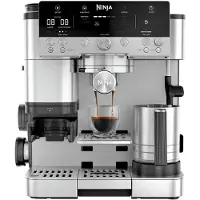Ninja MACHINE À CAFÉ ESPRESSO/ES655EU (622356420631), Machine à café automatique, Noir, Argent