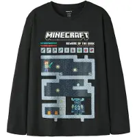 Name it T-Shirt 'NKMAr Minecraft' opal / bleu foncé / noir / blanc cassé