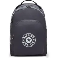 Kipling Sac à dos 'Curtis' gris foncé / blanc