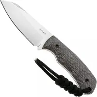 Kizer Cutlery Field Mouse 1135A3, Stonewashed 14C28N, Gray Norplex UltreX Micarta couteau fixe, Jakeb Ginsberg design