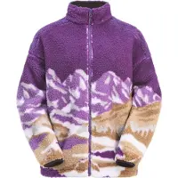 Picture Organic Clothing - Polaire zippée à col montant - Nyss Zip Fleece Landscape Grape - Taille M - Violet