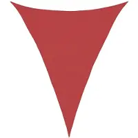 vidaXL Voile D'ombrage 160 G/M² Rouge 3x4x4 M Pehd