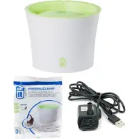 Catit Petit abreuvoir Design Fresh & Clear 3 L - capacité : 3 L - blanc/citron (nouvelle version USB)
