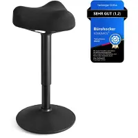 Songmics Tabouret réglable en hauteur, pivotant à 360° et doté d'une fonction d'inclinaison (58 - 83 cm)