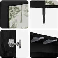vidaXL Meuble de rangement GOTHA, imitation chêne noir, 69 x 33 x 76 cm