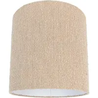 QAZQA Abat-jour en tissu bouclé beige 40/40 cm