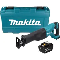 Makita Scie sabre sans fil DJR 186 ZK 18 V + 1 batterie 9,0 Ah + mallette - sans chargeur