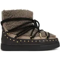 INUIKII Après-ski 'CURLY ROCK' taupe / noir