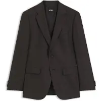 BOSS Blazer Slim en laine stretch à micro motif