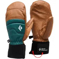 Black Diamond - Moufles en PrimaLoft - W Spark Mitts Rye/Deep Woods en Cuir - Taille M - Marron