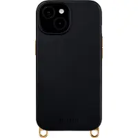 Selencia Coque arrière Rivièra avec MagSafe avec crochets amovibles pour Apple iPhone 15 - Velvet Black