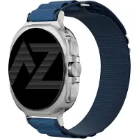 Accezz Bracelet en nylon Alpine pour Samsung Galaxy Watch Ultra 2 (2026) / Ultra (2024/2025) - Dark Blue