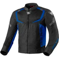 Berik Veste textile X-Speed 2 pour moto, noire/bleue, taille 50