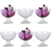 Excellent houseware Coupe à dessert, Saladier + bol, Transparent