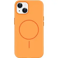 IMoshion Coque arrière Color avec Thin MagSafe Ring pour Apple iPhone 14 / 13 - Orange