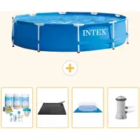 Intex Piscine tubulaire rectangulaire - 366 x 76 cm - 5 pièces - Modèle S21006