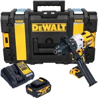 DeWalt Perceuse-visseuse à percussion sans fil DCD 996 M1, 18 V, 95 Nm, moteur sans balais, avec 1 batterie 4,0 Ah, un chargeur et une mallette de transport robuste