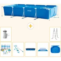 Intex Piscine rectangulaire en structure – 450 x 220 x 84 cm – Composée de 8 éléments – Modèle S20070