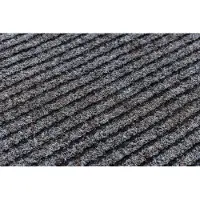 Rugsx Paillasson antidérapant pour les mètres courants GIN 1206 Liverpool extérieur, intérieur, sur caoutchouc brun clair 100 cm 100x390 cm
