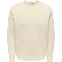 Only & Sons Pull-over 'TING ' blanc