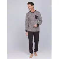 Pastunette Pyjama long brun foncé