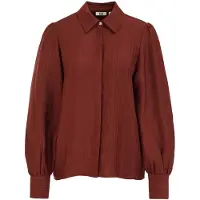 We fashion Chemisier rouge rouille