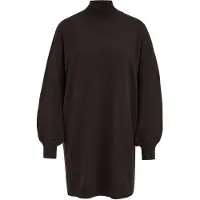 We fashion Robes en maille brun foncé