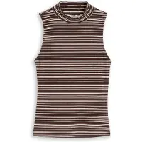 Tom Tailor DENIM Haut chocolat / blanc