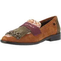 Lazamani Chaussure basse beige / marron / vert / violet