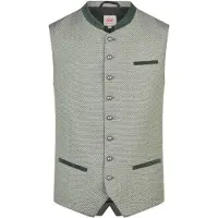 Spieth & Wensky Gilet folklorique 'Kairo' vert / vert pastel / noir