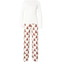 GUESS Pyjama 'ARIA' noisette / noir / blanc