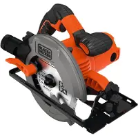 Black & Decker CS1550-QS scie circulaire portative 19 cm Noir, Orange 5500 tr/min 1500 W