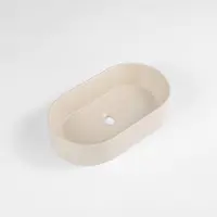 Qeramiq Dely Waskom - 52x30x11.5cm - ovale - céramique - beige 8228_BG