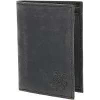 OXMOX Cuir porte-monnaie Leather RFID Protect Kombibörse Turtle 2.0 Embossed Vintage Black noir