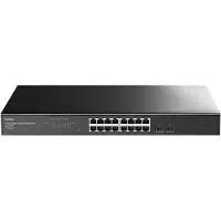 Cudy Commutateur réseau 16 ports Gigabit, facile à gérer via le cloud, avec 2 ports SFP, modèle GS1016ES2 1.0, géré, niveau 2, Ethernet Gigabit (10/100/1000), pour montage en rack