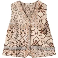 Camomilla Italia Gilet de costume 'Giuly' beige clair / beige foncé / brun foncé / gris