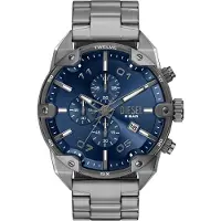 Diesel Montre à affichage analogique 'SPIKED' bleu marine / gris