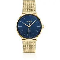 HUGO #Style 3H montre à cadran bleu et bracelet en maille